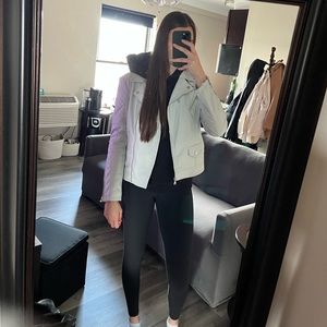 Express (minus the) Leather Moto Jacket (Faux Leather Jacket)